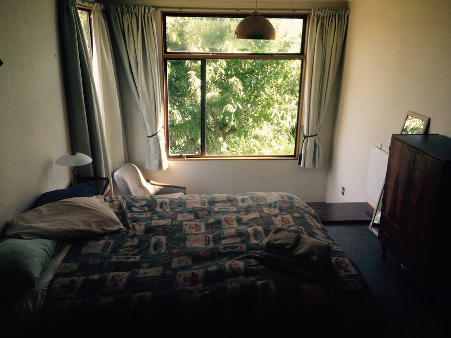 Warm room with the sunset