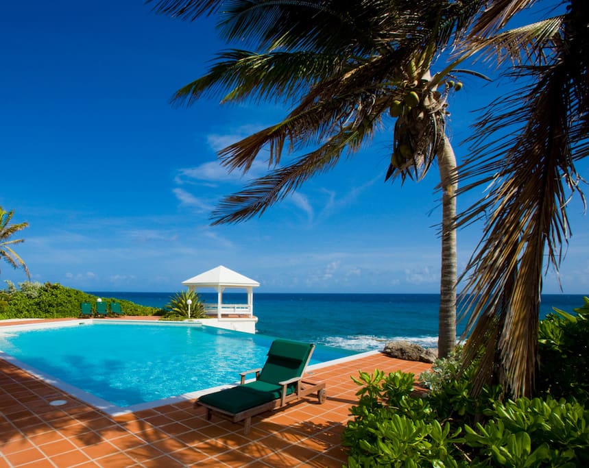 3 private bedrooms and this stunning salt water pool!