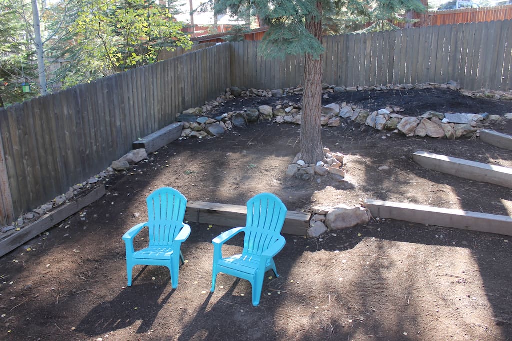 Fenced back yard