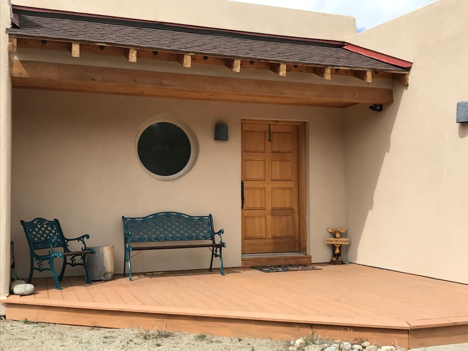 Front Entrance with outdoor seating