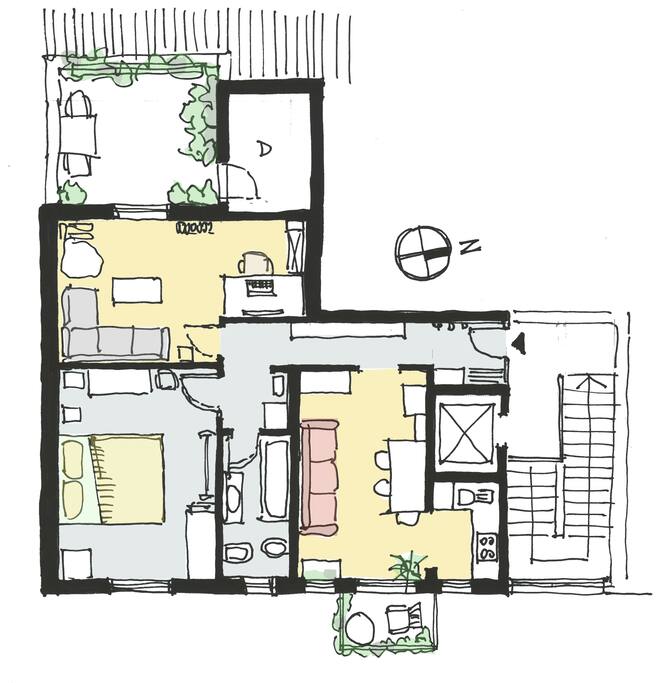 The house...