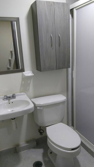baño de la recamara, baño completo