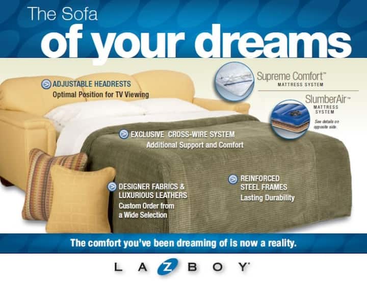 Каучот за спиење доаѓа со обичен душек и воздушен душек!