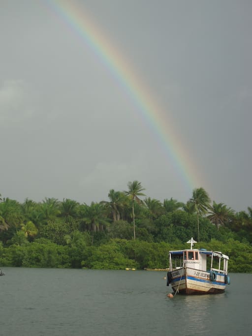 Quando chove também é gostoso, logo o sol sai e temos uma surpresa.