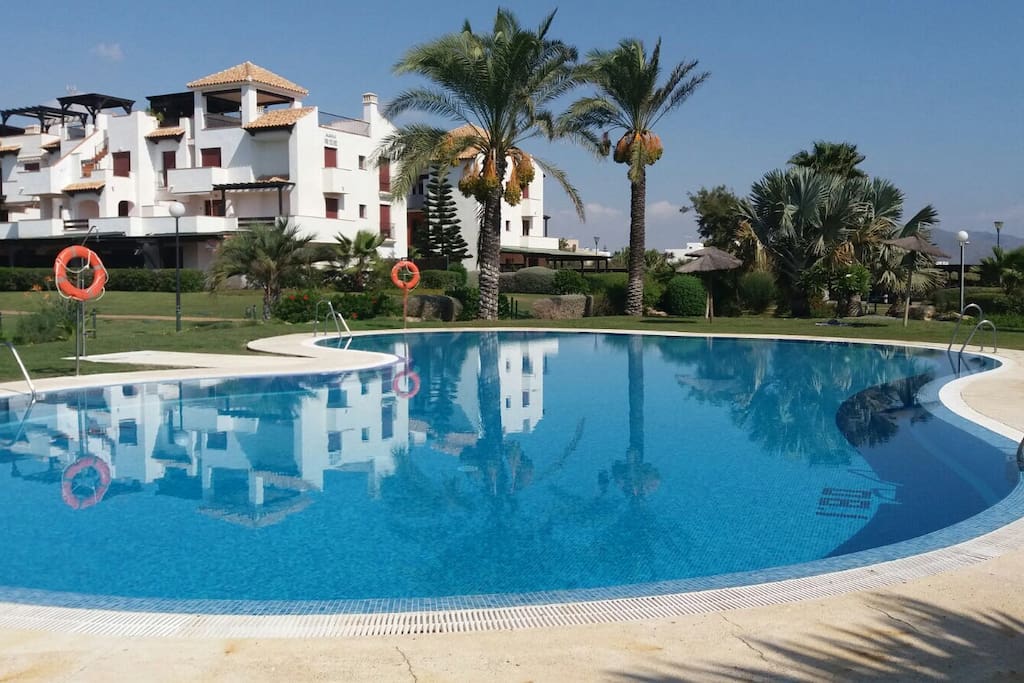 Una de las piscinas