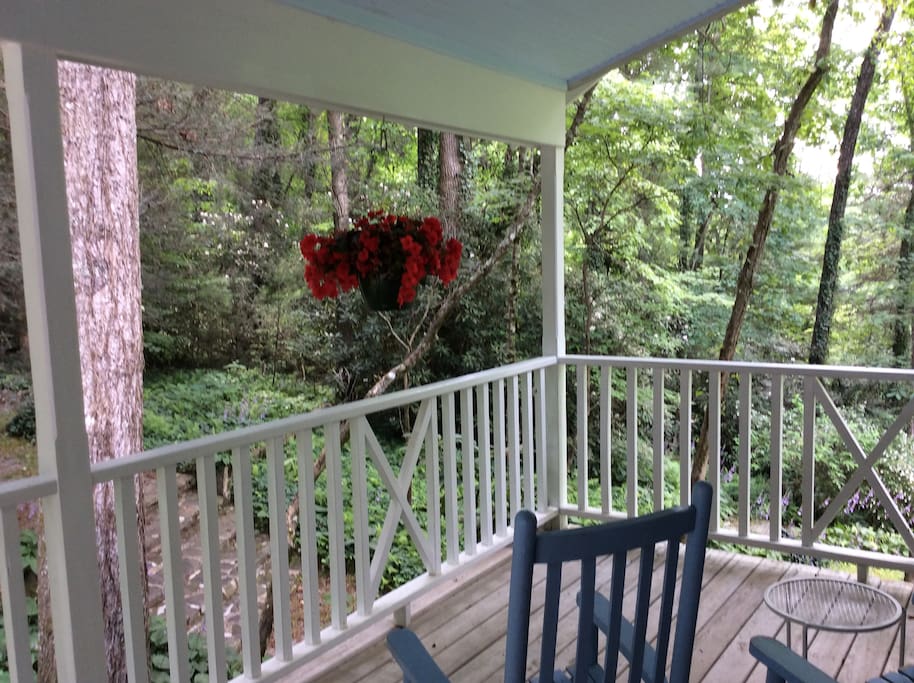 private deck with rockers