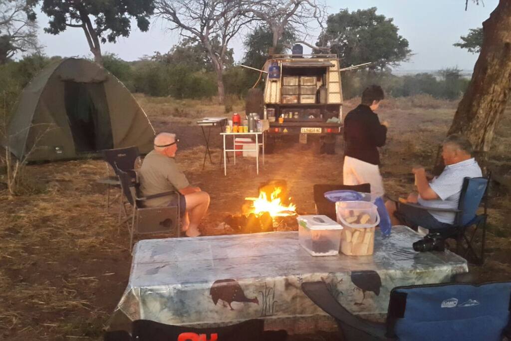 Our bush camp: the real outdoor experience