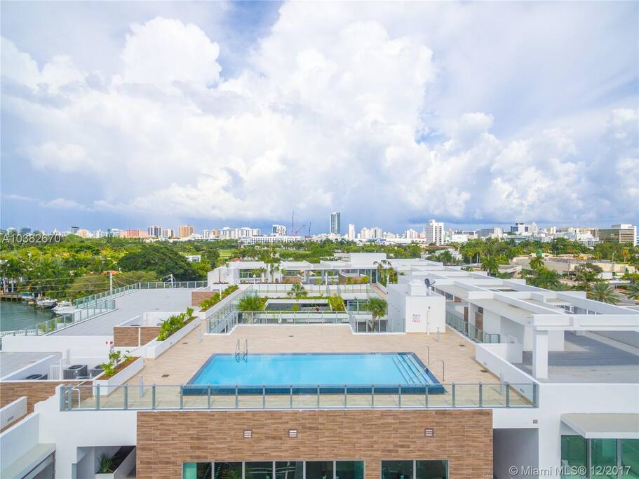 Rooftop amenity area (shared pool)