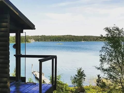 Log cabin + beach sauna in the Turku archipelago
