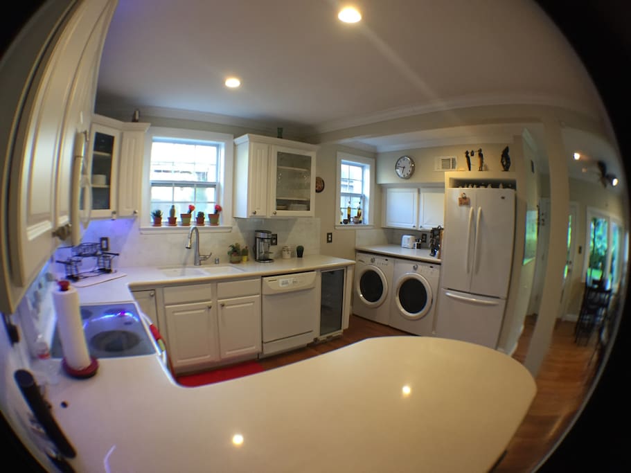 Kitchen equipped with all conveniences and fully stocked with all you need for your stay