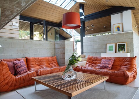Mid-Century Modern Home with a View