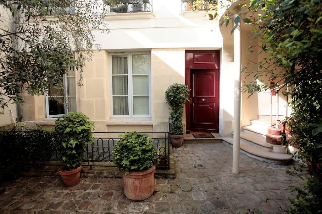 Front entrance to house.