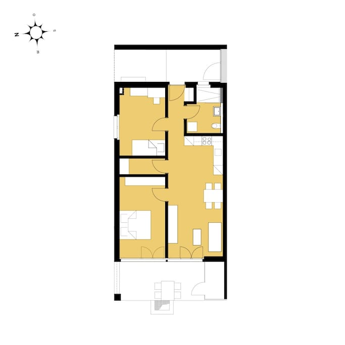 Wohnung im Valentinshof gegenüber dem Bauernhaus