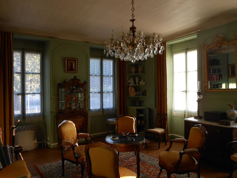 Salon aux boiseries d époque XVIII siècle