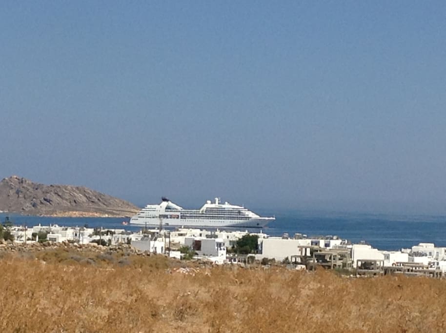 View of Naousa from the terrace