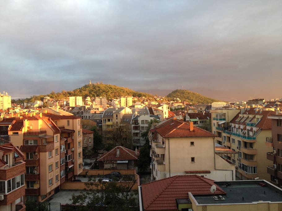 Panoramic view of Plovdiv