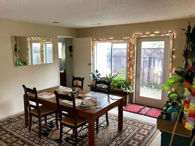 Big room in bike-centric house