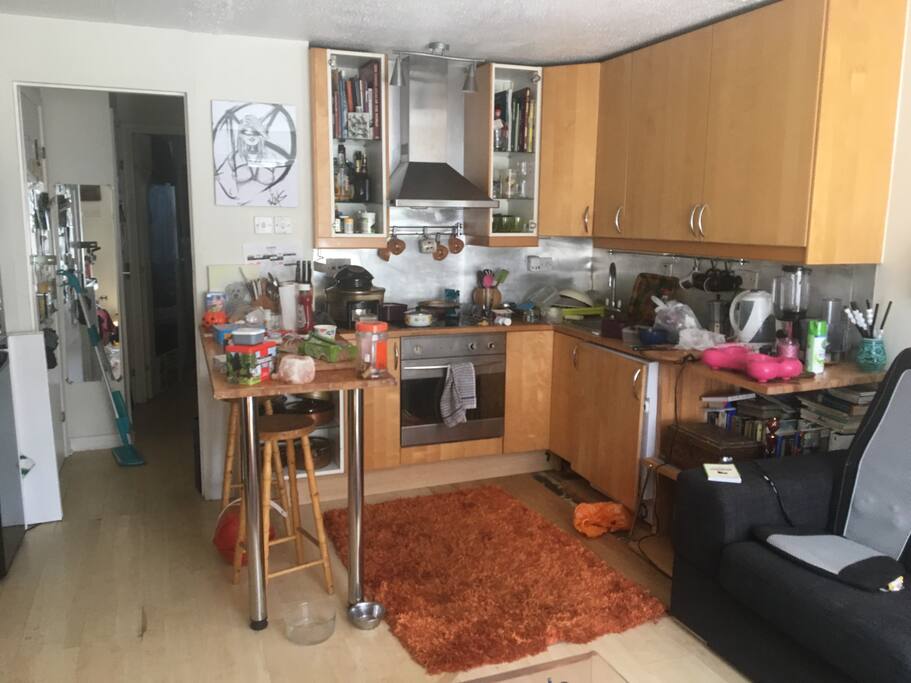 open plan kitchen