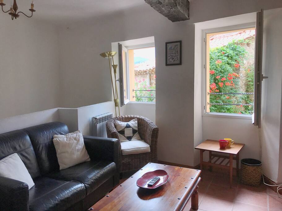 The Lounge has two large windows.