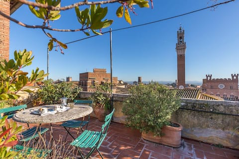 Top Airbnb: Fine house with altana and panoramic terrace a Siena