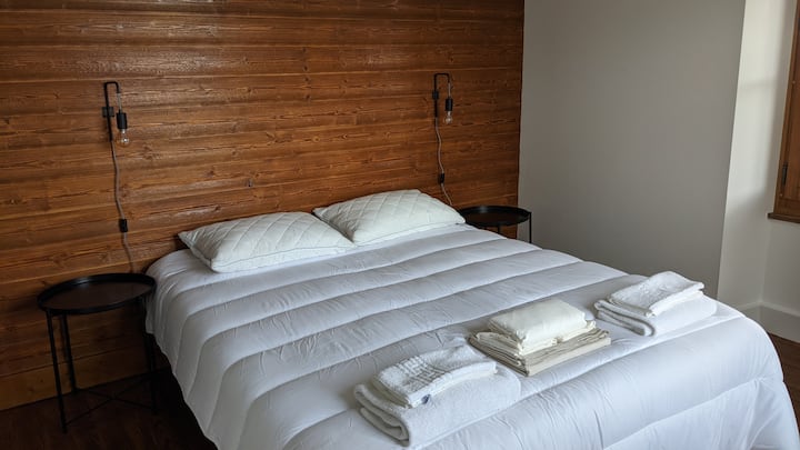 مزدوج في 160 × 200 سم. أدب ثلجي. 