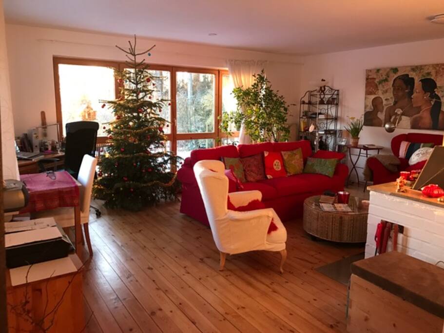 Salon nach Südwesten mit magischen Sonnenuntergängen