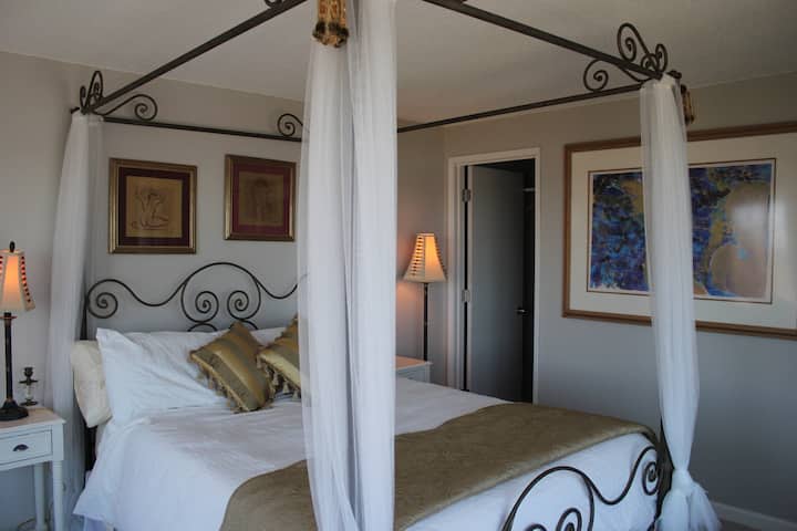 Master Canopy Bed, Master has attached bathroom