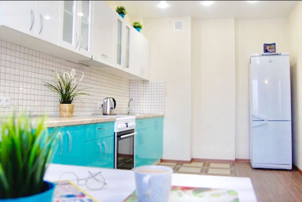 The kitchen has everything necessary to cook a delicious Breakfast, lunch or dinner