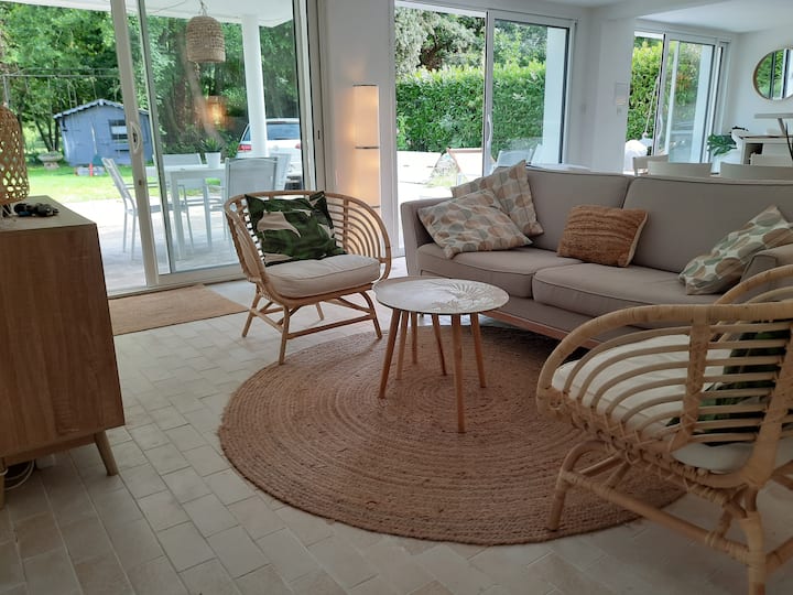 Rez De Jardin En Forêt De 3 Chambres Et 2 Sdb - Stella Plage