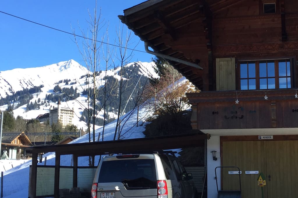 Bahnhof/train station, Palace Hotel, Chalet Papillon