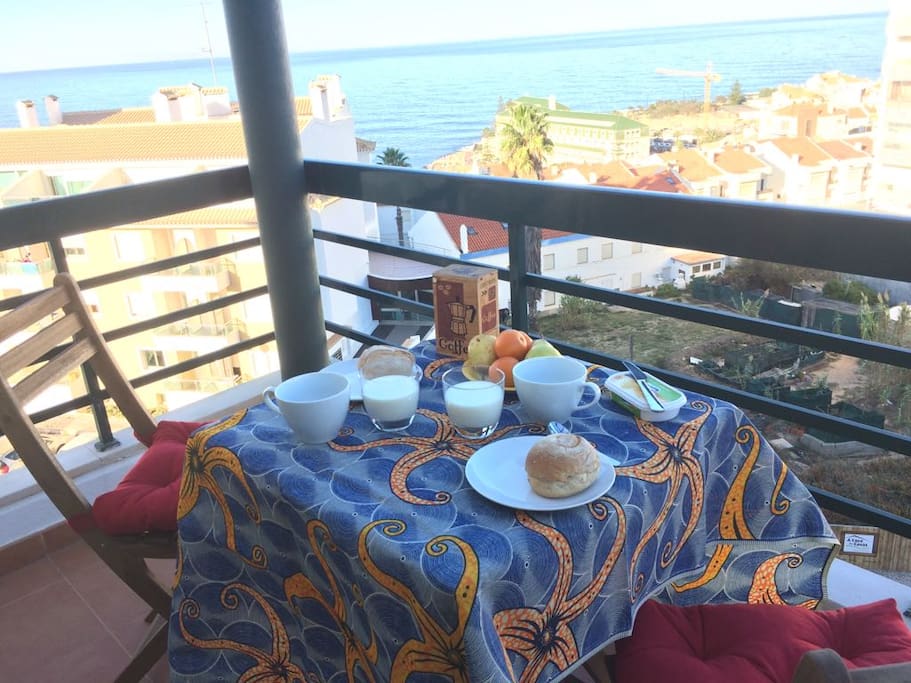 Breakfast on the balcony