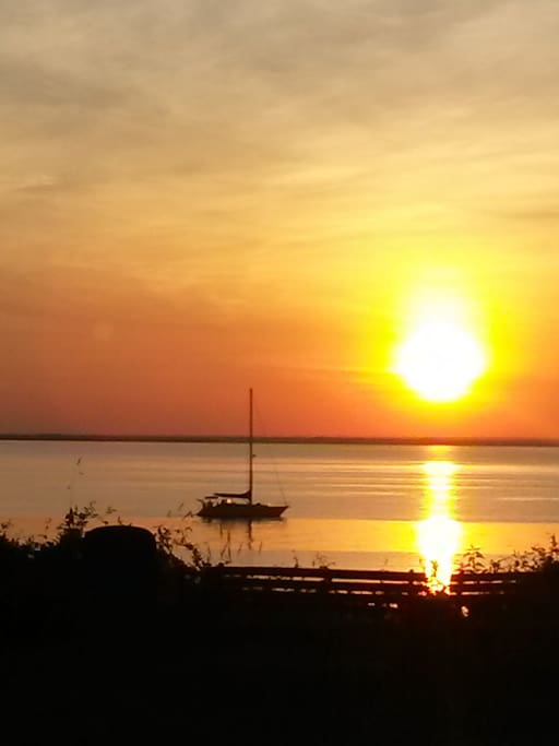 Sunset during event