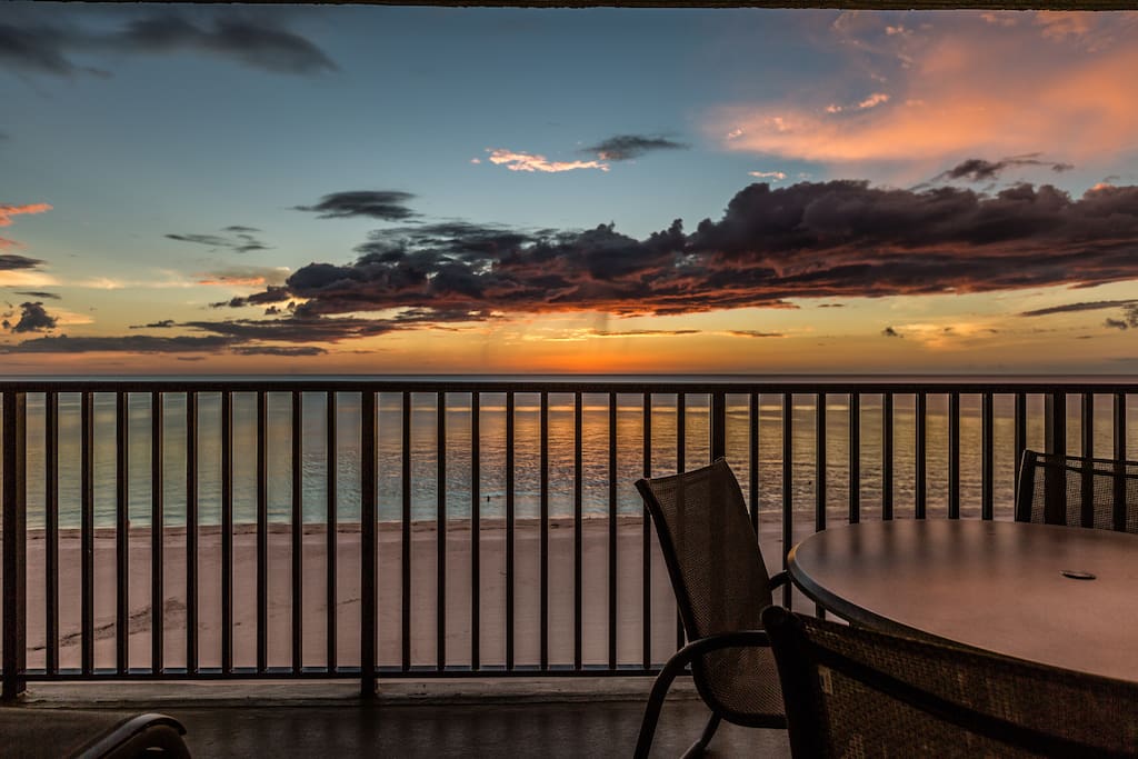 Sunset from your Private Balcony