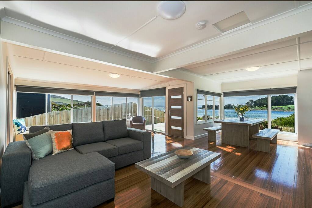 Open plan living and dining