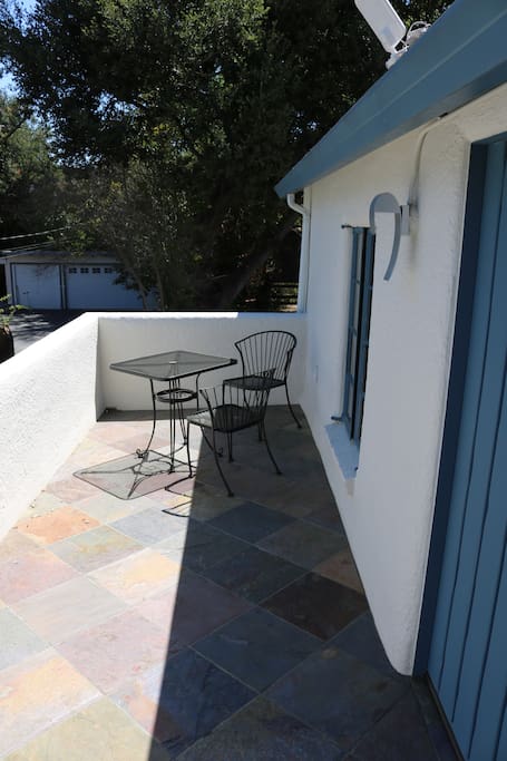 Great slate patio