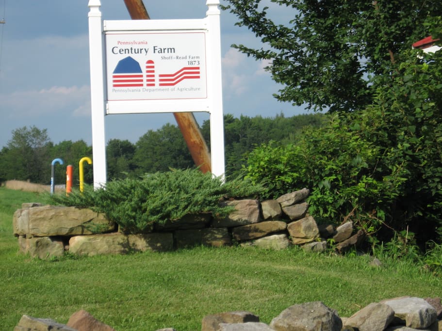 The welcome sign
