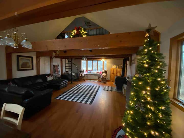 Cabin on the Platte River banks just off I80 Cabins for Rent in Wood