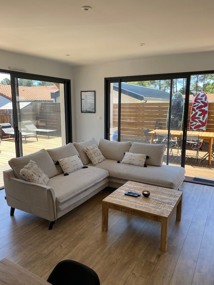 Belle Maison Océan & Jacuzzi – Calme, Clim & Vélos - Mimizan Plage