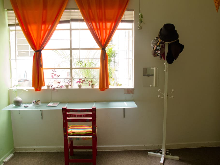 Work place with WiFe and natural light