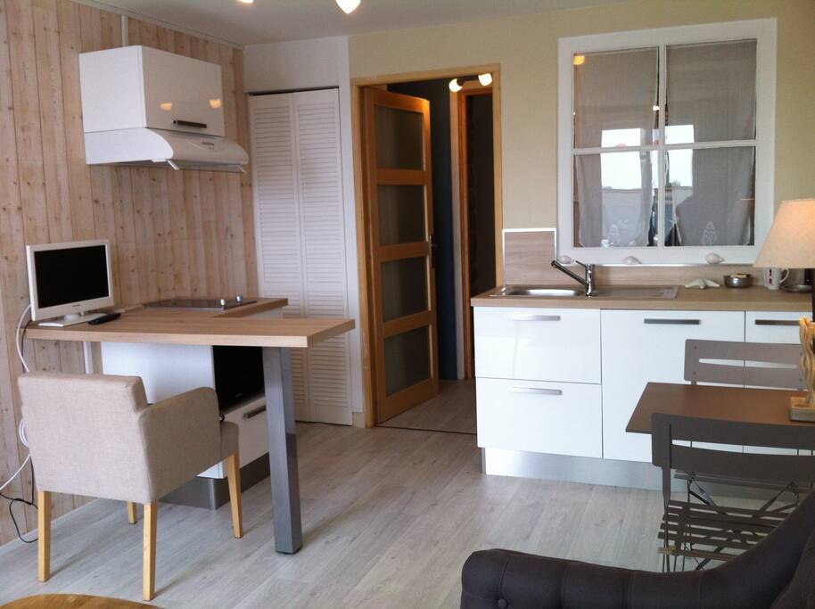 Un espace cuisine confortable pour cuisiner en toute simplicité.