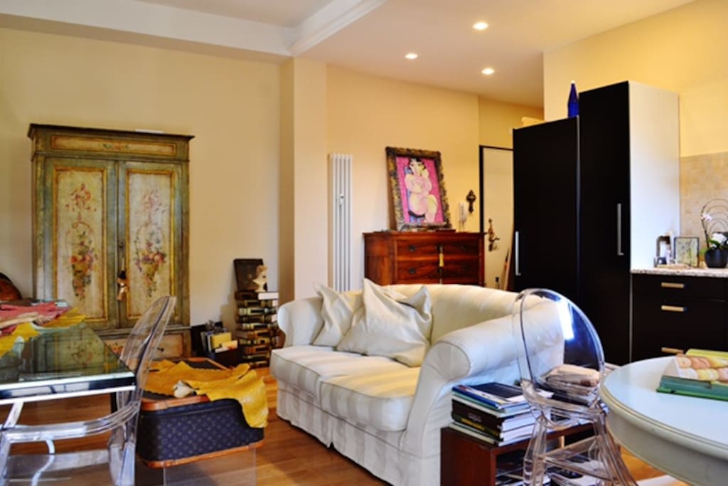 salone con divano letto