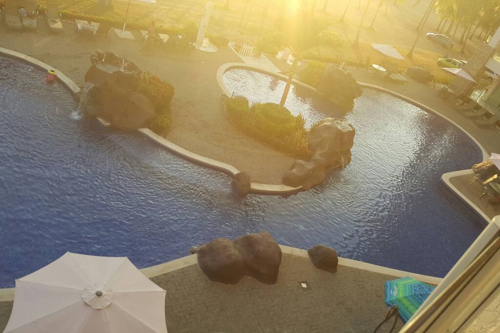 Sunset from the balcony