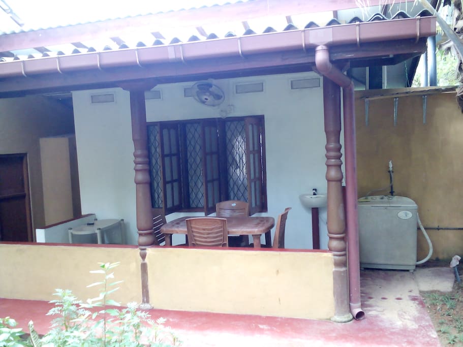 Outlook of the apartment.Open verandah.