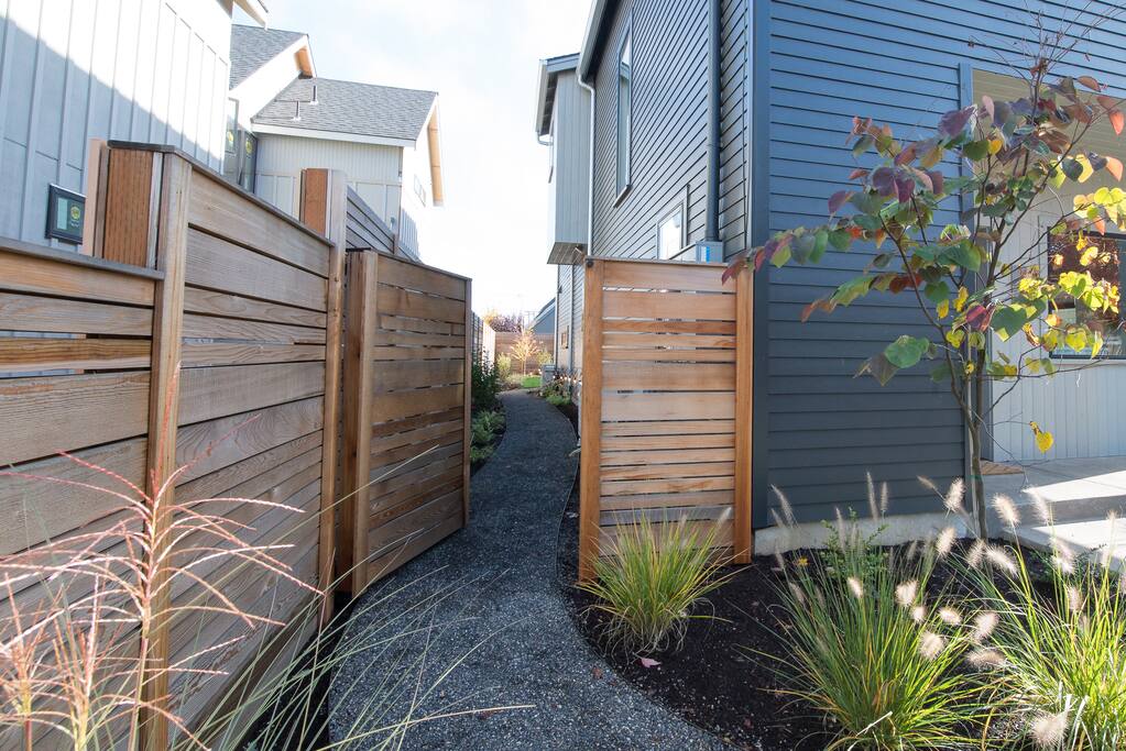 Private entry from the front of the house