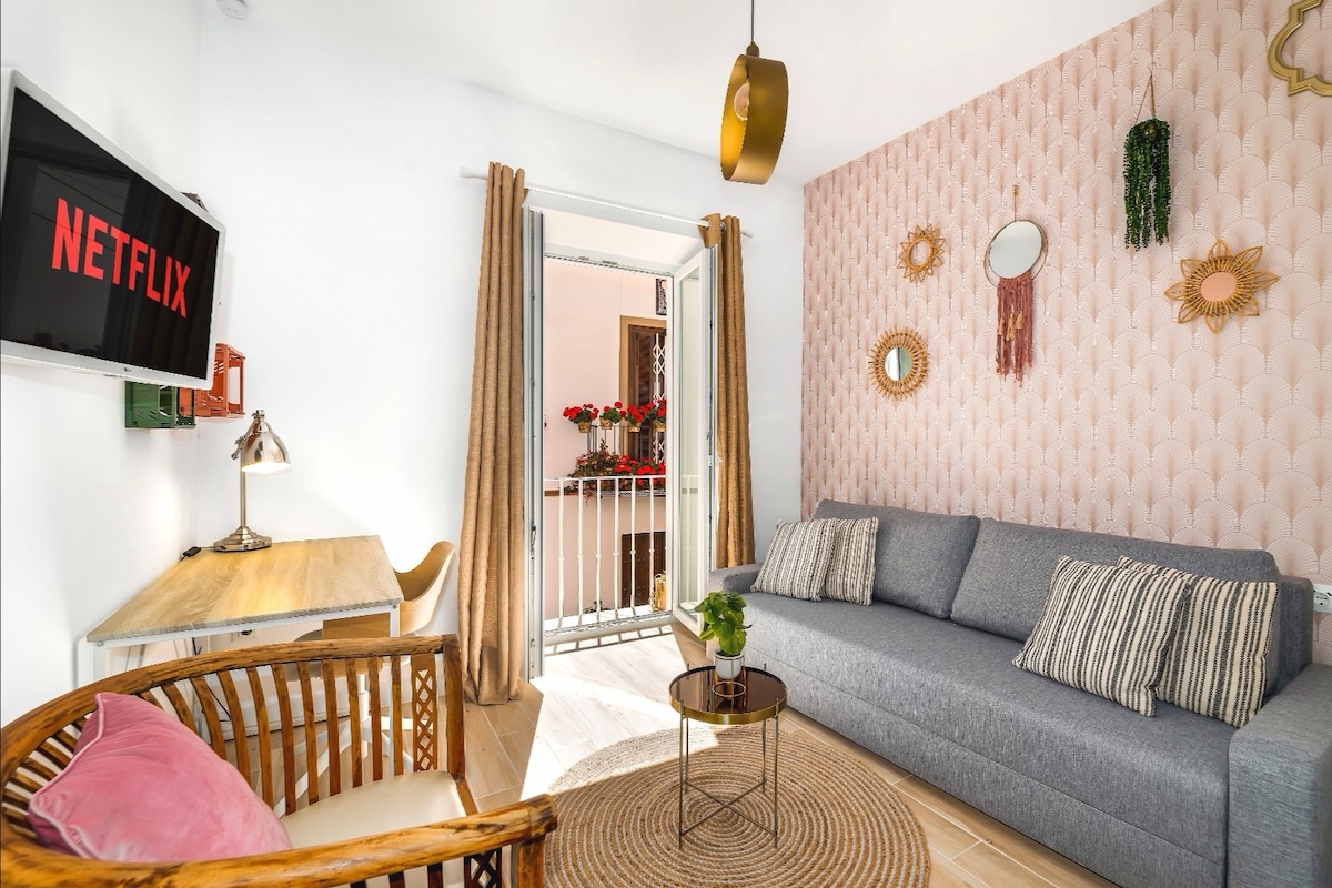 Successful Airbnb property: Sunny Rooftop Home in Malaga old town/WIFI in San Felipe Neri