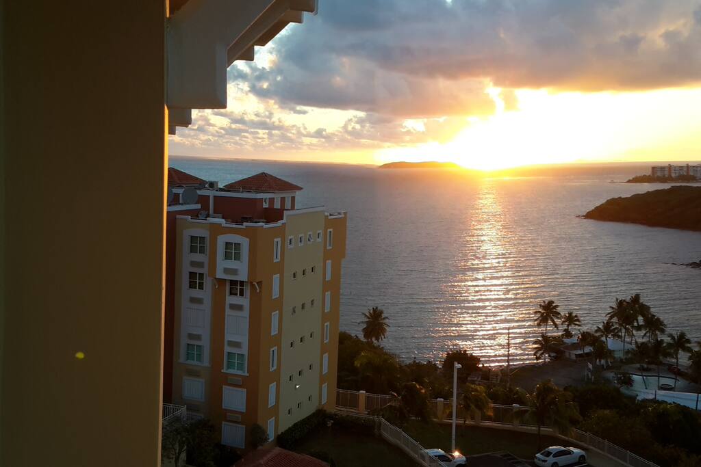 Sunrise from the balcony