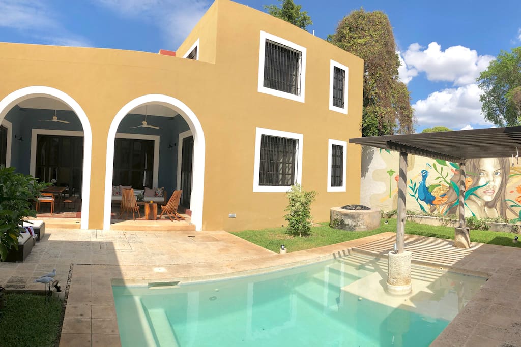 ★Yucatecan Hacienda Style★ CasadeColoresMerida ♥ Houses for Rent in Mérida, Yucatán, Mexico