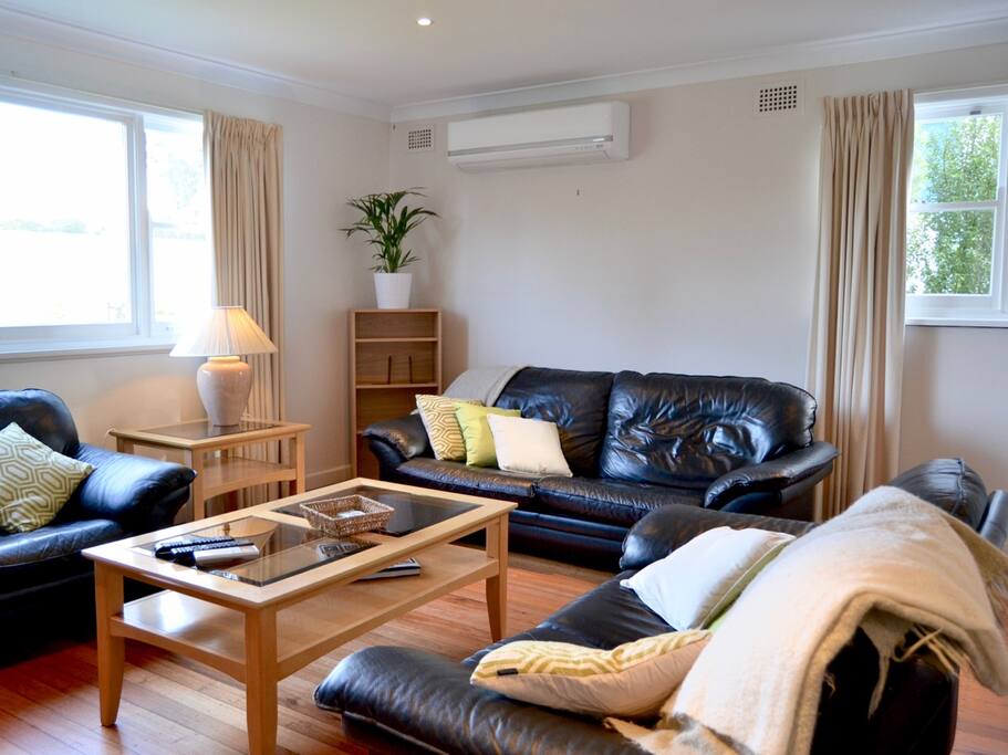 Comfortable lounge area with reverse-cycle air conditioning