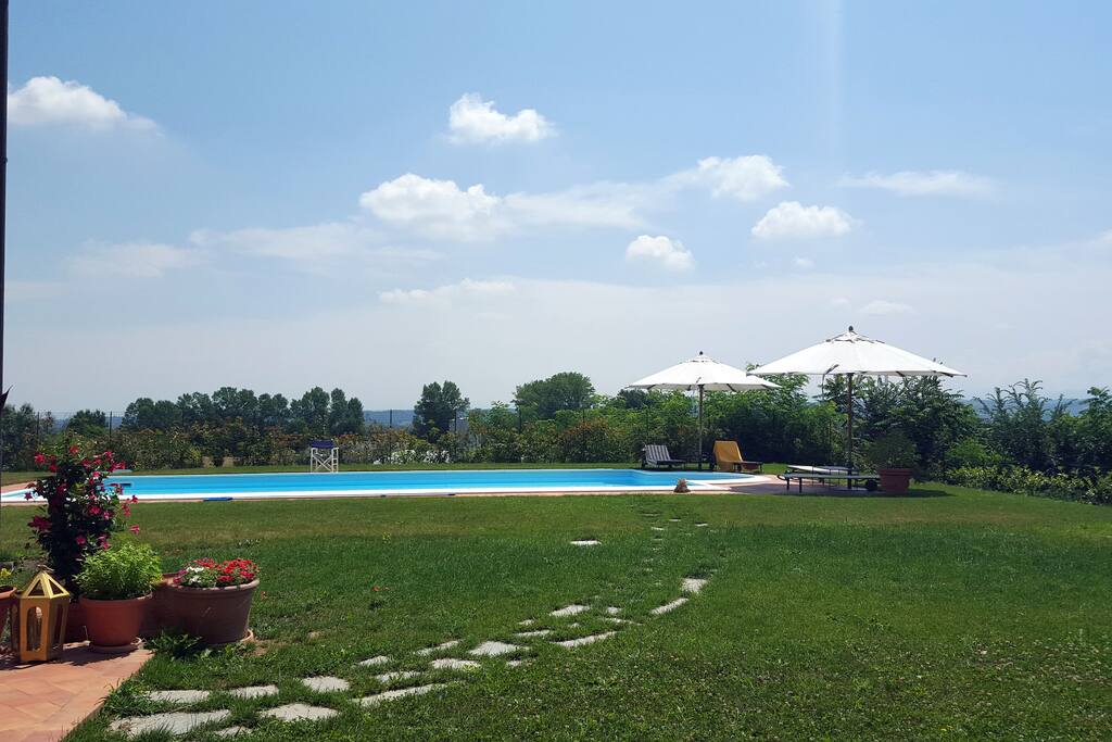 Gartenanlage mit Pool