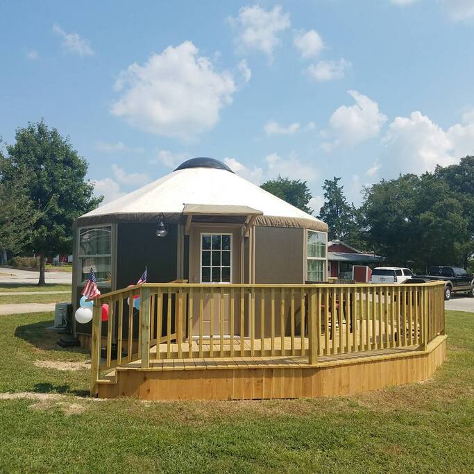 Outside of the Yurt